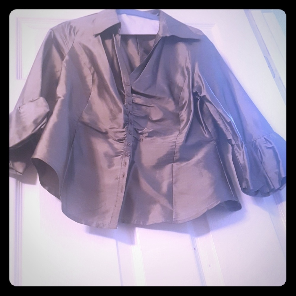 Gray blouse